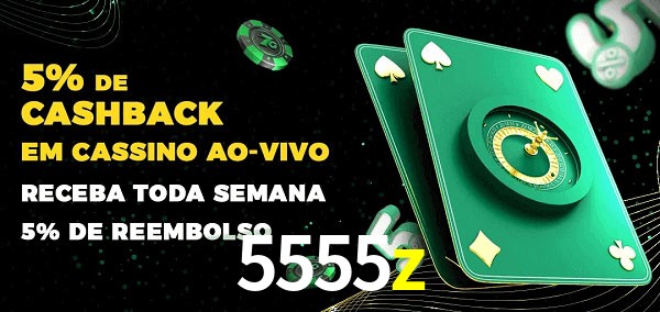 Promoções do cassino ao Vivo 5555z